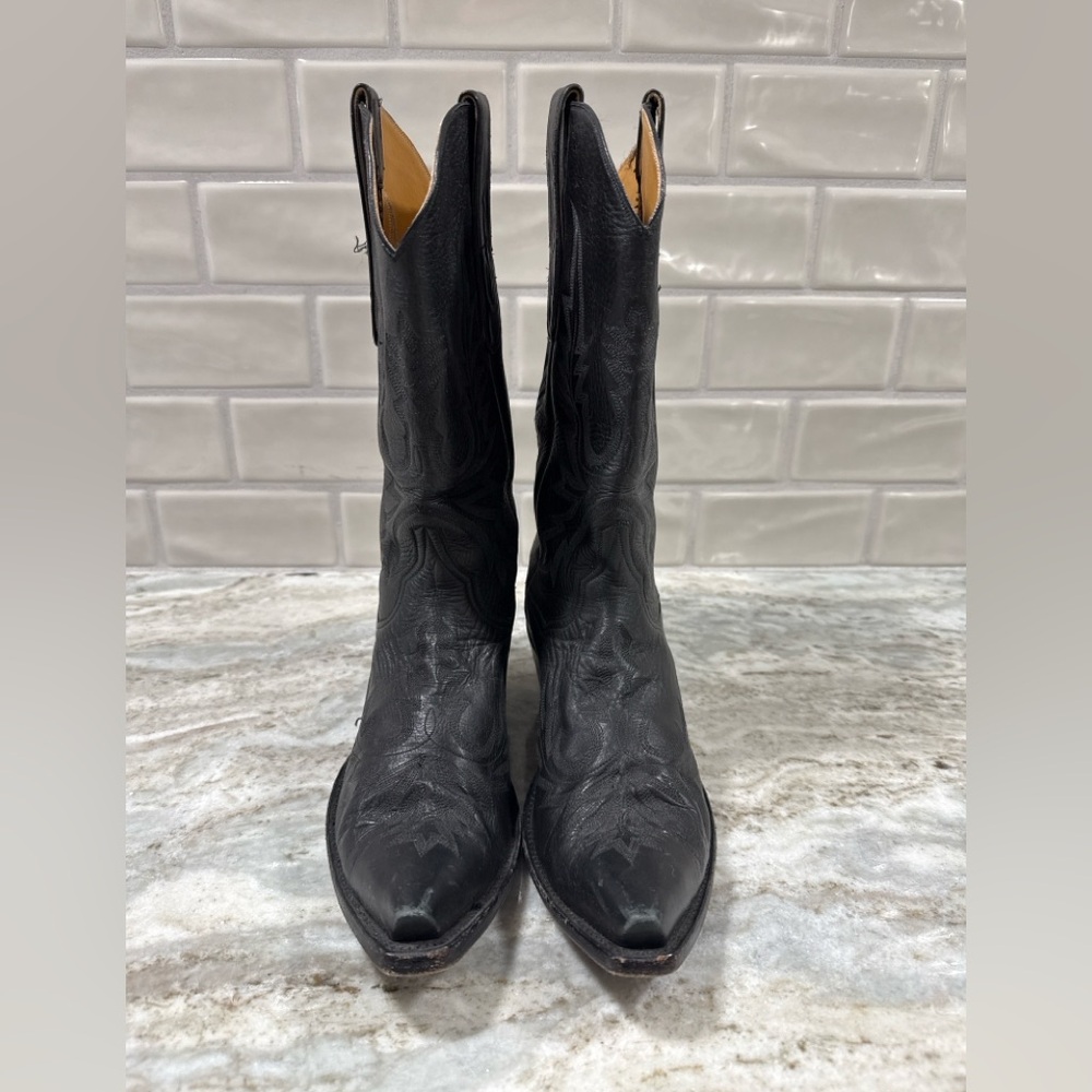 Back at the Ranch Handmade Black Leather Western Boots – Women’s 9.5 C